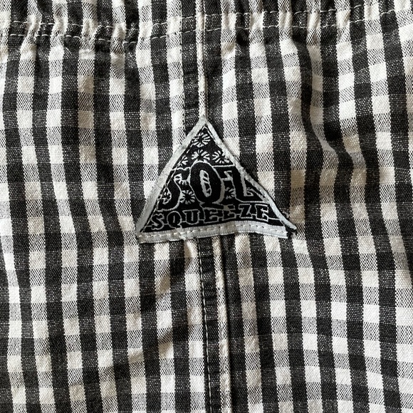 Vintage Gingham Jumper Overall Dress - Picture 4 of 7